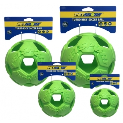 Turbo Kick Soccer Ball - ażurowa piłka dla psa 10cm kolor niebieski
